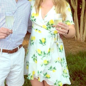 Lemon wrap dress